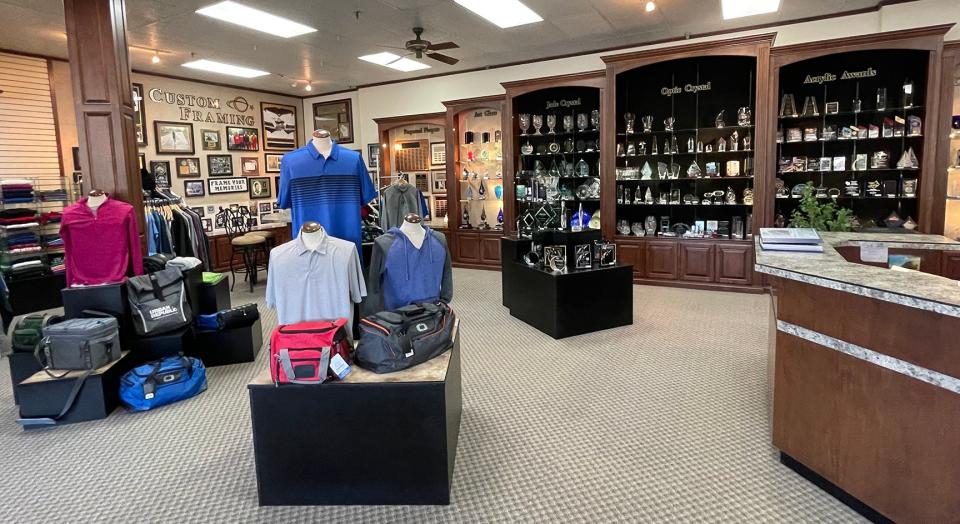 The showroom at Global Recognition Inc., 980 Velp Ave., Green Bay.