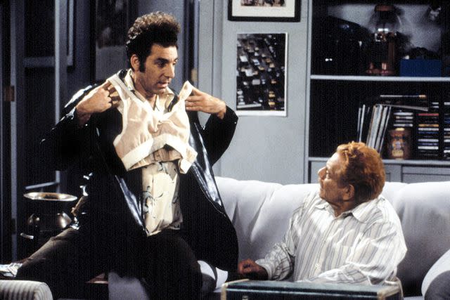 Everett Collection Michael Richards and Jerry Stiller on 'Seinfeld'