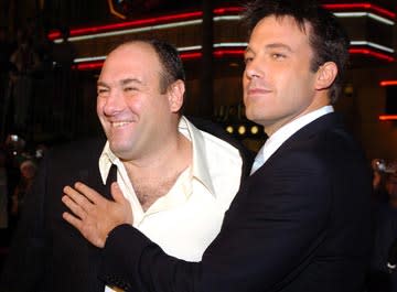 James Gandolfini and Ben Affleck at the Hollywood premiere of Dreamworks' Surviving Christmas