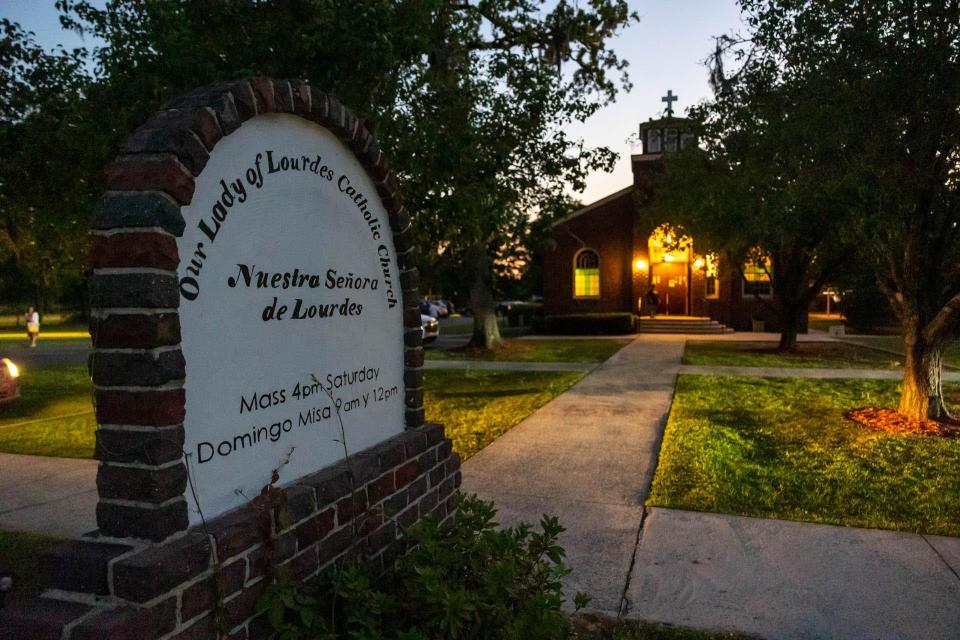 Our Lady of Lourdes Catholic Church in Port Wentworth.