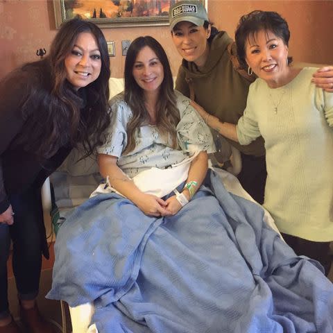 <p>Joanna Gaines Instagram</p> Joanna Gaines and her sisters, Teresa Ann Criswell and Mary Kay “Mikey” McCall with their mother Nan Stevens