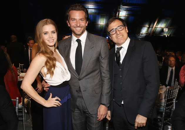 Adams, Bradley Cooper and David O. Russell at the Critics' Choice Awards in 2013. (Photo: Christopher Polk via Getty Images)