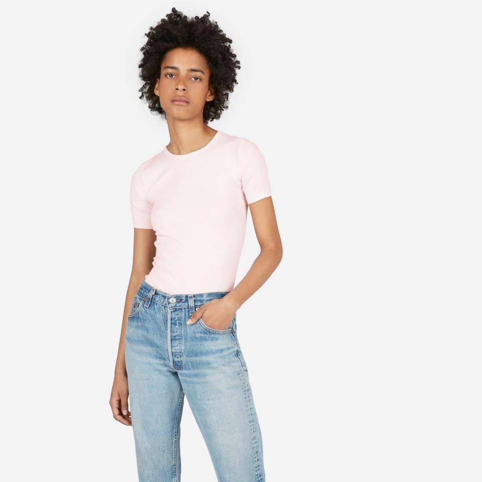 Everlane has become a go-to for basics. The brand, which <a href="https://www.everlane.com/about" target="_blank">uses ethical factories</a>, offers a great selection of classic tees for $30 or less, and many styles of pants ring in under $100. Silk shirts and cashmere sweaters come with slightly higher price tags, but there are plenty of styles to choose from if you're open to a little splurge.<br /><br /><strong><a href="https://www.everlane.com/" target="_blank">Shop at Everlane</a></strong>