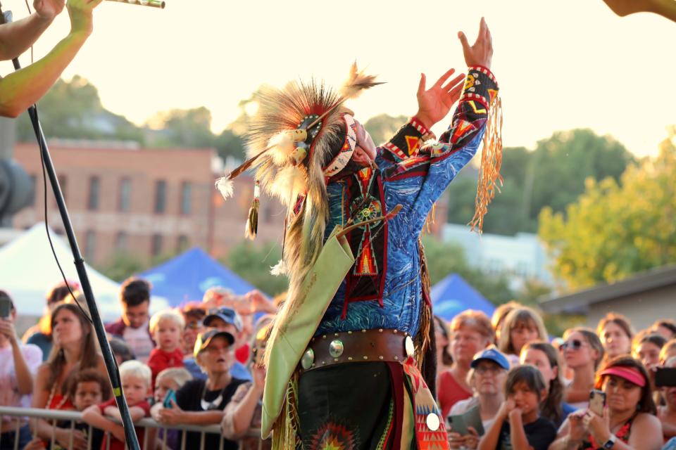 Brulé is a contemporary Native American music group that performed Saturday, July 30, at Levitt at the Falls, drawing a crowd of over 10,000 people.