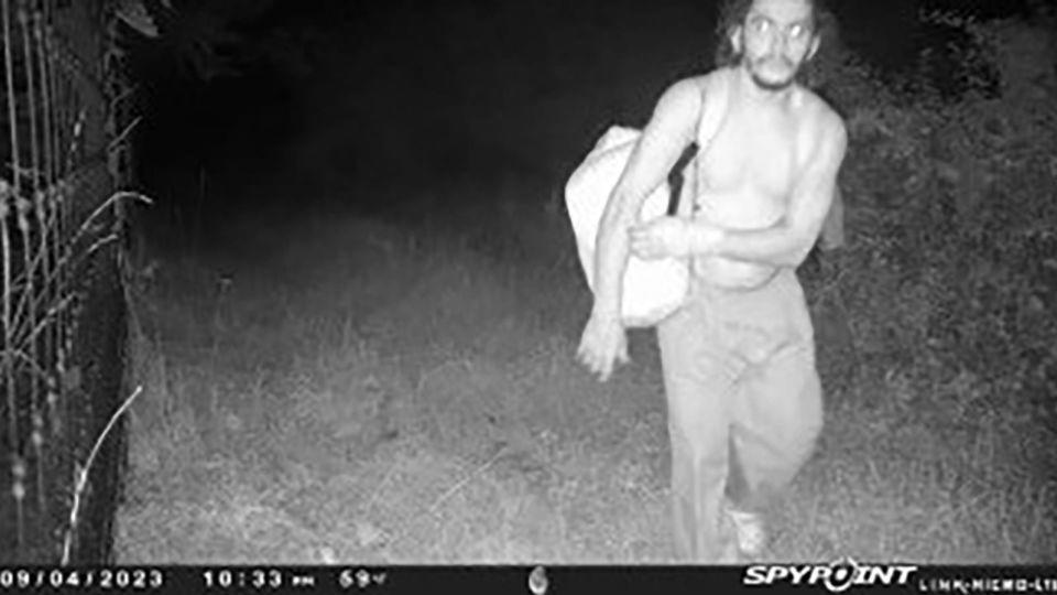 Danelo Cavalcante is seen in this image from surveillance footage released by Pennsylvania State Police. - Pennsylvania State Police