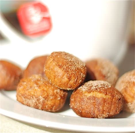 Homemade Cinnamon Sugar Donut Holes