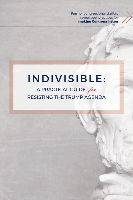 Ezra Levin, Leah Greenberg, Angel Padilla, Sarah Dohl and Matt Traldi - Founders of The Indivisible Guide