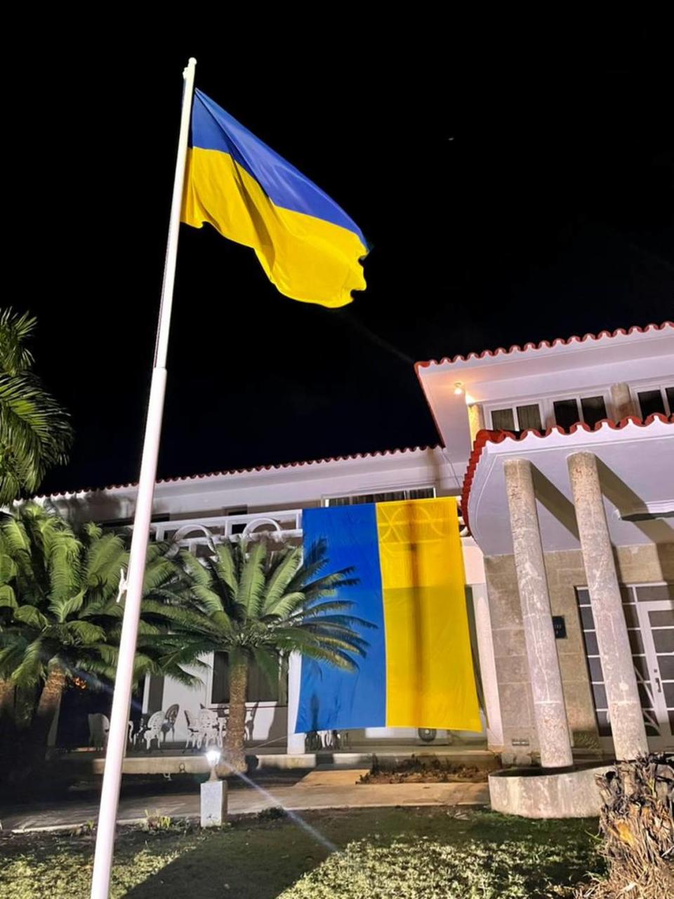 The Embassy of Ukraine in Havana, Cuba.