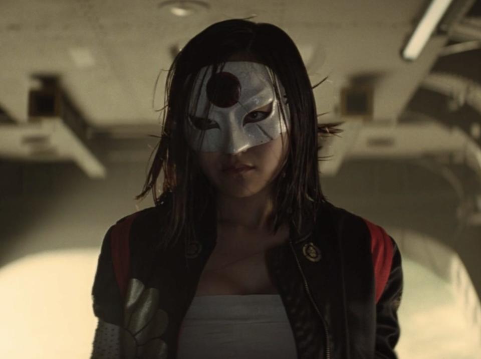 Karen Fukuhara as Katana in "Suicide Squad."