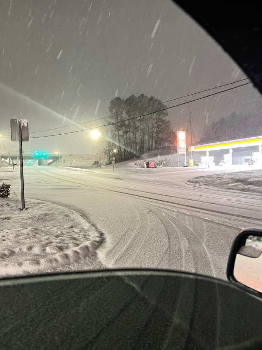 Snowfall in Smith County (Courtesy: Smith County Sheriff’s Office)