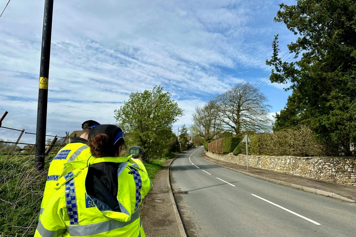 Police conducted speed checks in Nailsworth and Horsley on Saturday <i>(Image: Stroud Police)</i>