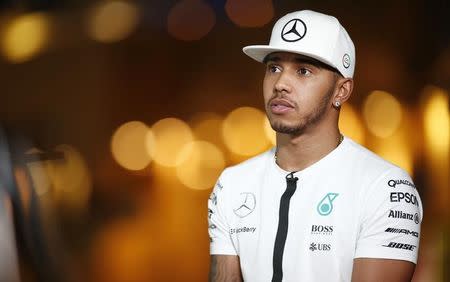 Formula One - F1 - Abu Dhabi Grand Prix 2015 - Yas Marina Circuit, Abu Dhabi, United Arab Emirates - 26/11/15 Mercedes' Lewis Hamilton ahead of the Abu Dhabi Grand Prix Mandatory Credit: Action Images / Hoch Zwei Livepic