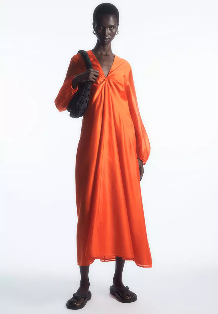 Cos Twisted V-Neck Kaftan Dress. PHOTO: Zalora