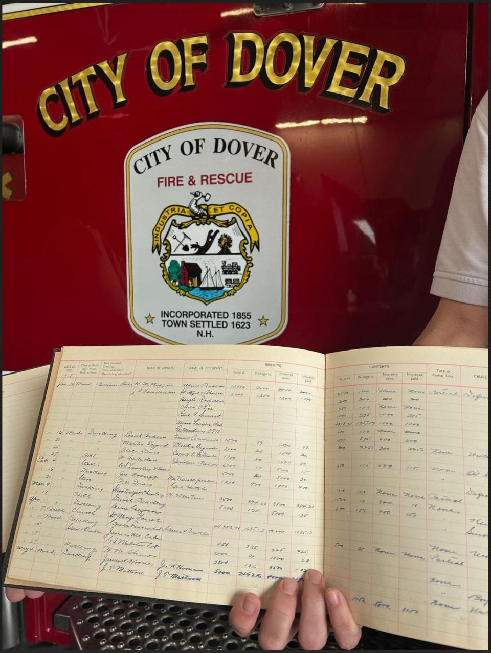 Historical Logs of the Dover Fire