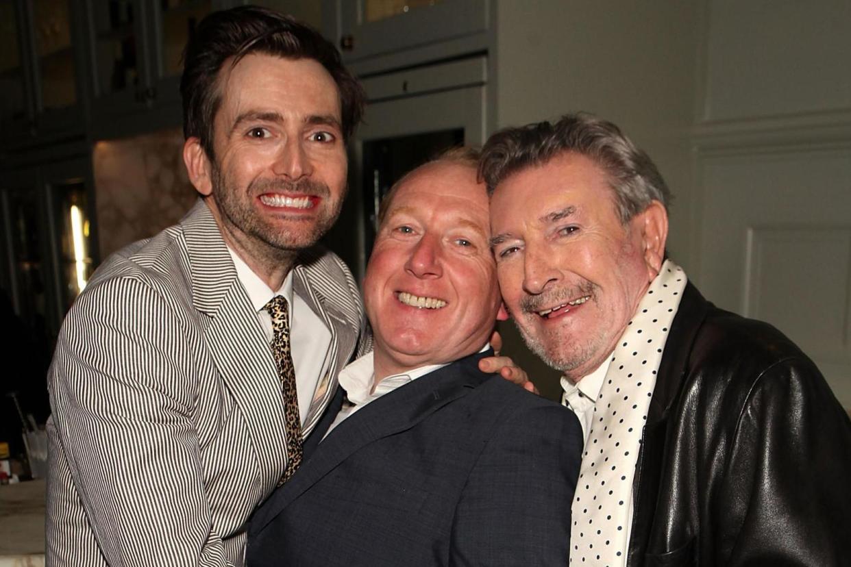 Delicious role: David Tennant with co-stars Adrian Scarborough and Gawn Grainger: Dave Benett