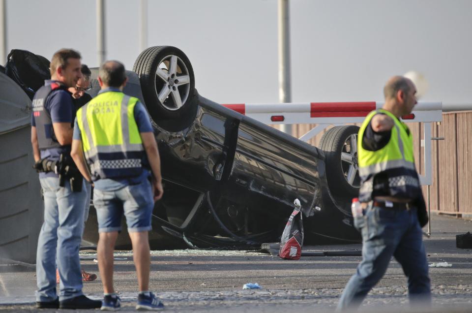 Aftermath of the attack in Cambrils (Rex)