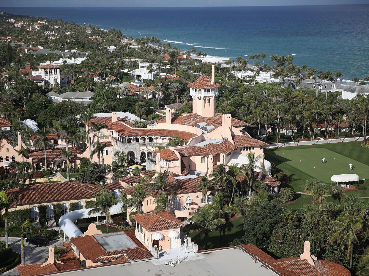 <p>The Atlantic Ocean is seen adjacent to President Donald Trump’s beach front Mar-a-Lago resort the day after Florida received an exemption from the Trump Administration’s newly announced ocean drilling plan on 11 January 2018 in Palm Beach, Florida</p> ((Getty Images))