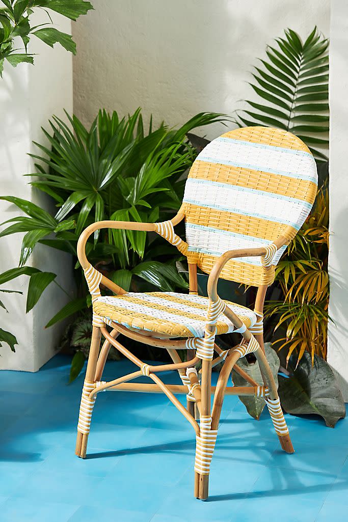 7) Belmar Striped Indoor/Outdoor Bistro Chair