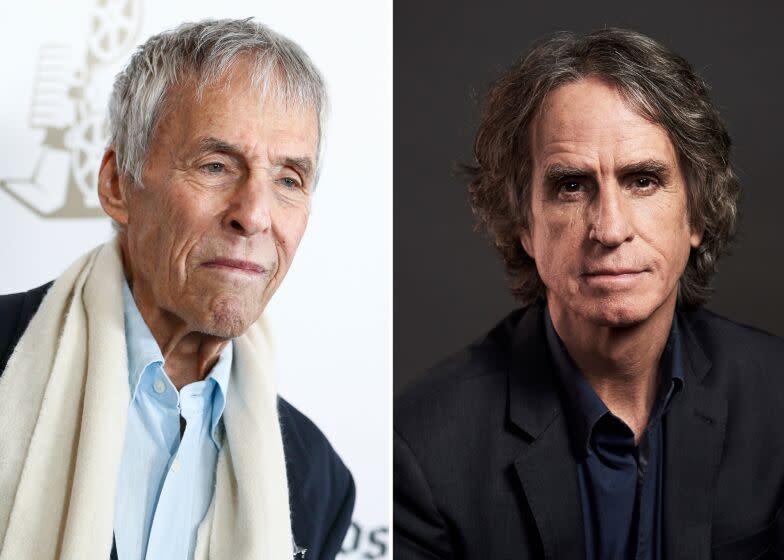 At left, Burt Bacharach and Jay Roach on the right.