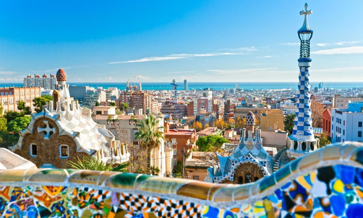 <span>A view from Park Güell, Barcelona’s second most popular attraction. </span><span>Photograph: MasterLu/Getty Images/iStockphoto</span>