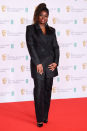 <p>Clara Amfo looks beyond chic in this tailored trouser suit situation, with subtle fringe detailing across the blazer.</p>