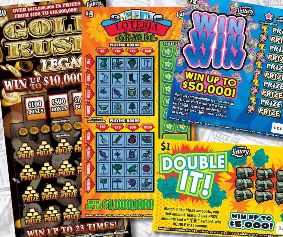 The Florida Lottery announced four new scratch-off games Monday, April 8, 2024, with over $980 million in cash prizes.