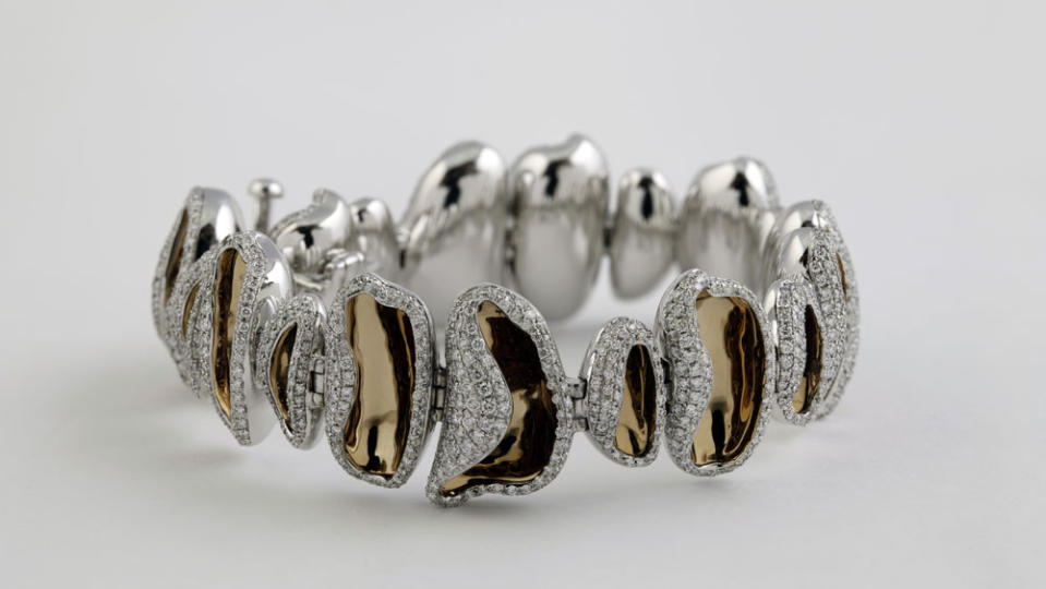 Studio Renn bracelet in 18-karat white gold, yellow gold and diamonds