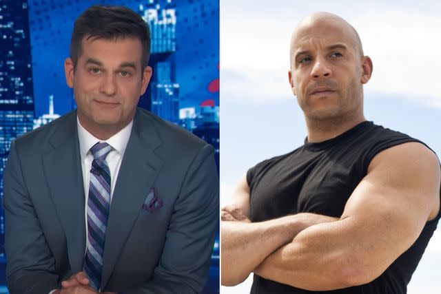 Michael Kosta in “The Daily Show” and Vin Diesel from “Fast and the Furious”