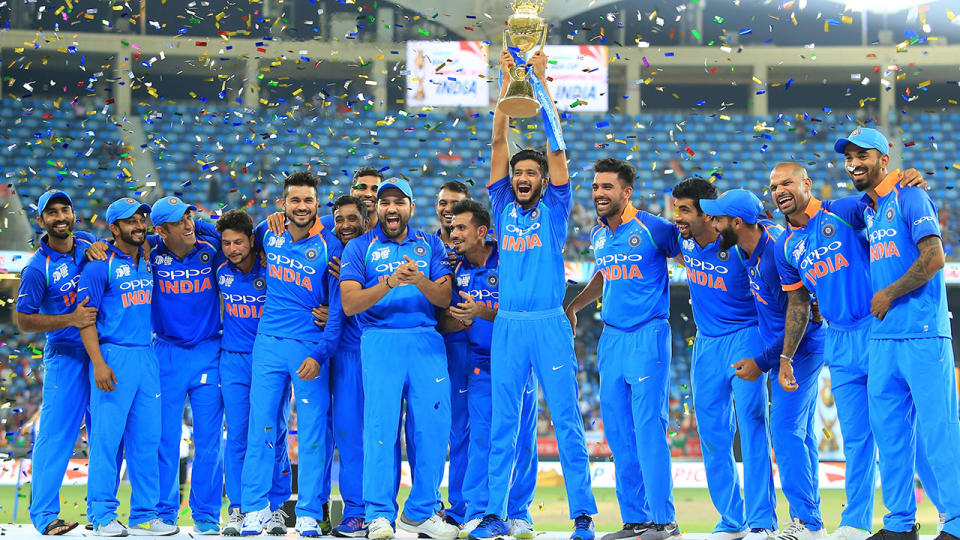 India lift the Asian Cup. Pic: Getty