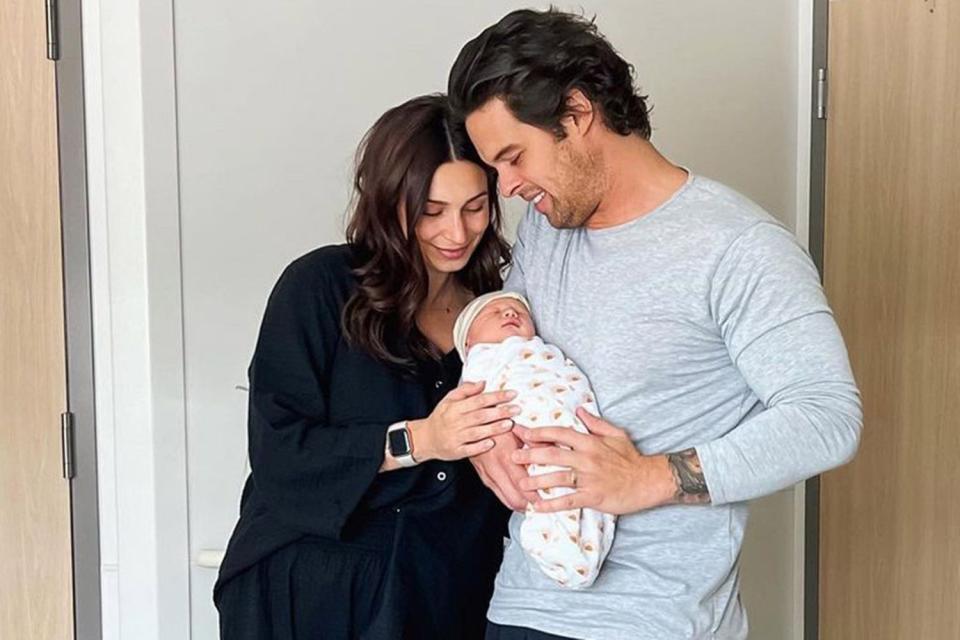 <p>kevin.c.wendt & astridloch/Instagram</p> Astrid Loch and Kevin Wendt with their baby boy, Nash