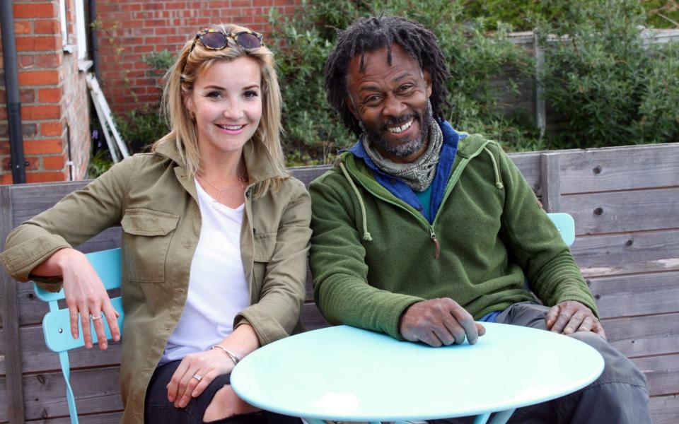 Helen Skelton, Danny Clarke on The Instant Gardener - Kerry Richardson / BBC