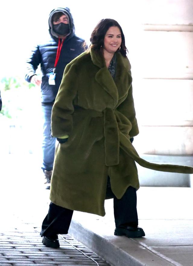 Selena Gomez Films 'Only Murders in the Building' in Ugg Slippers