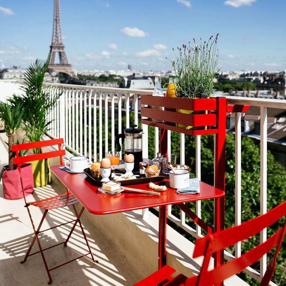 5) Bistro Balcony Table