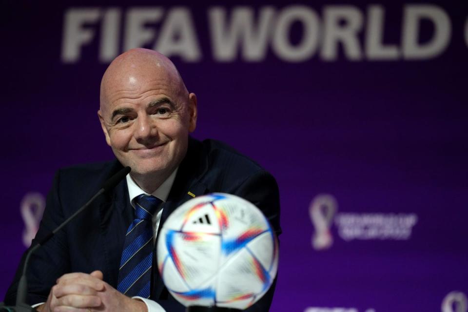 FIFA president Gianni Infantino believes the 2022 World Cup group stage has been the best ever (Nick Potts/PA) (PA Wire)