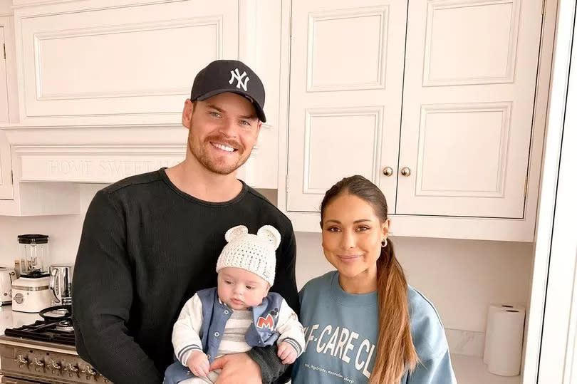 louise ryan and leo in a kitchen