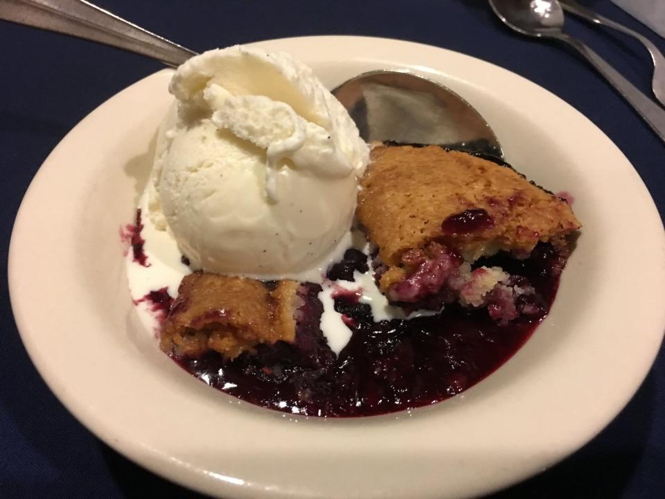 The Inn & Spa at Cedar Falls will offer Comfort Food cruisers a delicious triple-berry cobbler.