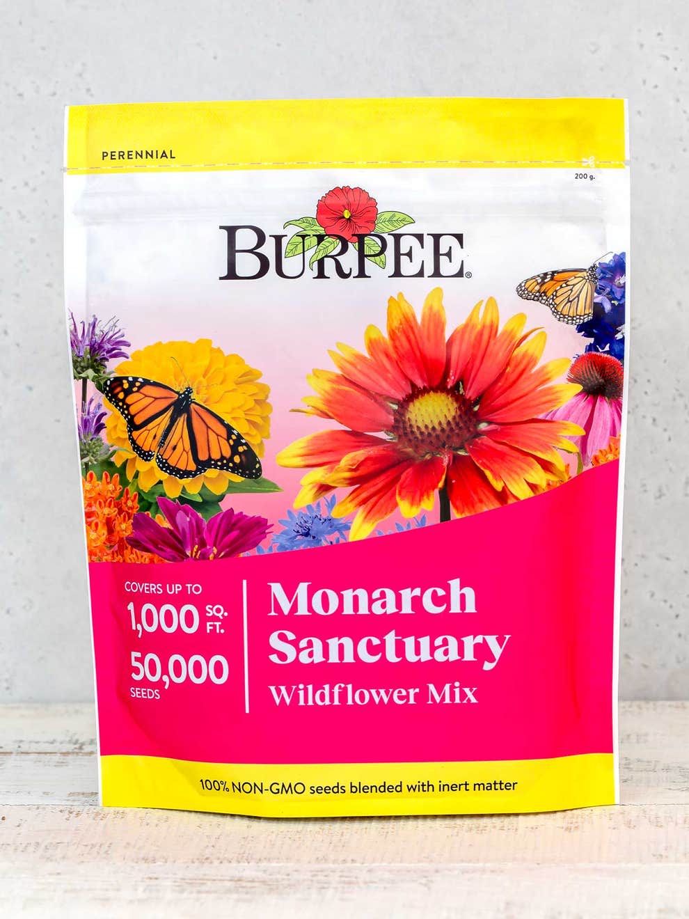 <p><a href="https://go.redirectingat.com?id=74968X1596630&url=https%3A%2F%2Fwww.burpee.com%2Fwildflower-mix-monarch-santuary-prod500866.html&sref=https%3A%2F%2Fwww.womansday.com%2Flife%2Fg60458418%2Fbest-eco-friendly-sustainable-gifts%2F" rel="nofollow noopener" target="_blank" data-ylk="slk:Shop Now;elm:context_link;itc:0;sec:content-canvas" class="link rapid-noclick-resp">Shop Now</a></p><p>Monarch Sanctuary Wildflower Mix</p><p>burpee.com</p><p>$14.95</p><span class="copyright">Burpee</span>