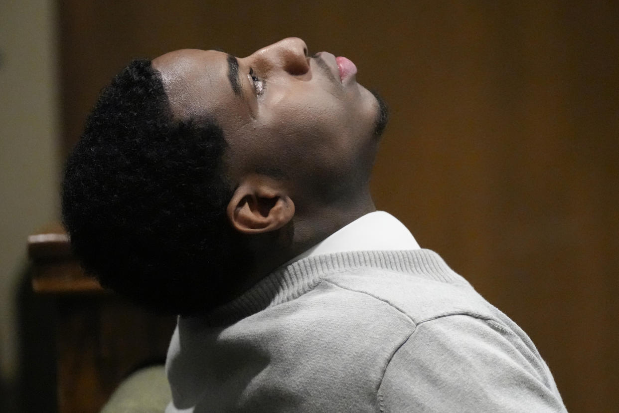 Defendant Justin Johnson, accused of killing rapper Young Dolph, appears in court during his trial, Tuesday, Sept. 24, 2024, in Memphis, Tenn. (AP Photo/George Walker IV, Pool)