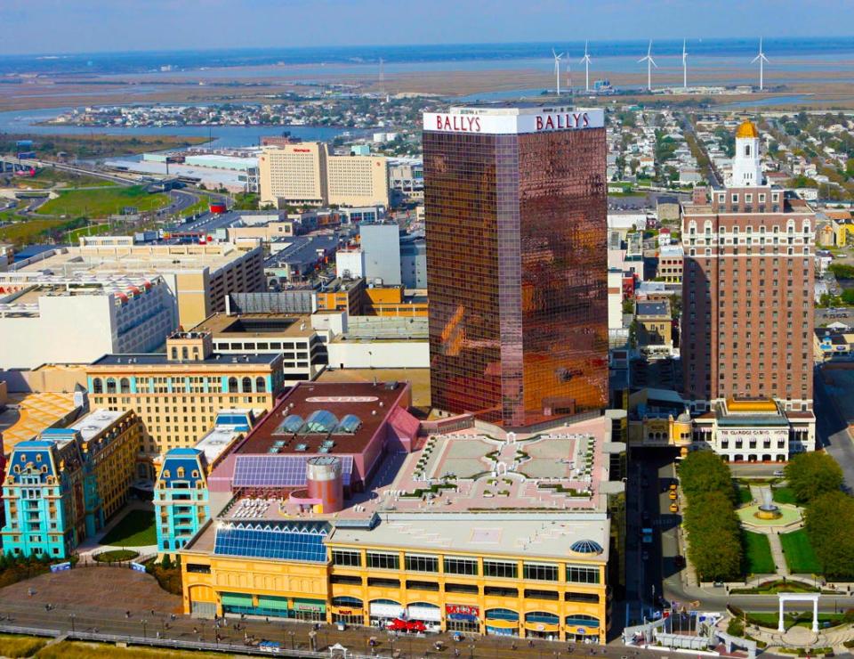 Bally's flagship casino in the harbor at Atlantic City, New Jersey, is shown in this undated photo.