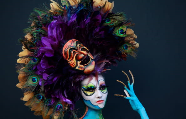 A model participates in a 2012 International Bodypainting Festival Asia at Duryu park on September 1, 2012 in Daegu, South Korea. The festival is the largest event in the field of body painting and spreads the art form to thousands of interested visitors each year. (Photo by Chung Sung-Jun/Getty Images)