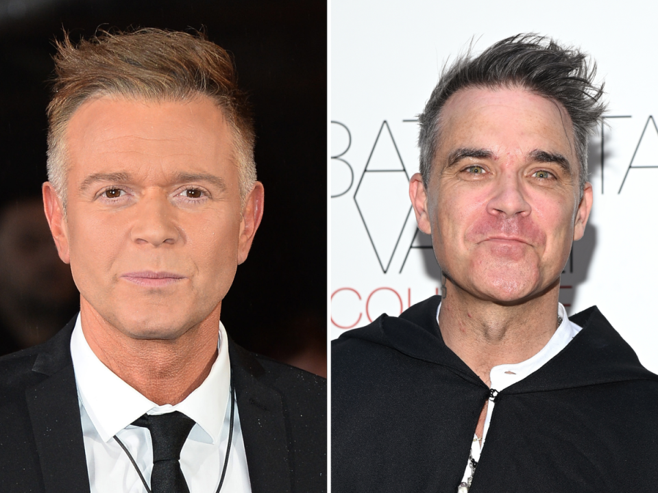 Darren Day and Robbie Williams (Getty Images)