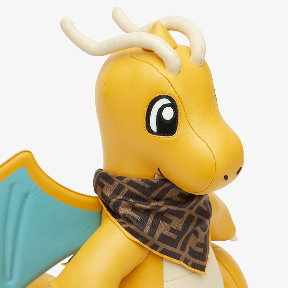 Pokemon Fendi collaboration collection Dragonite totem close up