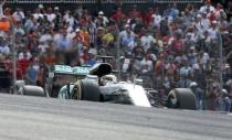 Formula One F1 - U.S. Grand Prix - Circuit of the Americas, Austin, Texas, U.S., 23/10/16. Mercedes' Lewis Hamilton of Britain competes. REUTERS/Adrees Latif