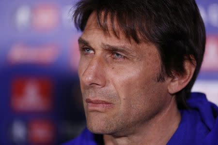 Britain Football Soccer - Chelsea - Antonio Conte Press Conference - Stamford Bridge - 21/4/17 Chelsea manager Antonio Conte during the press conference Action Images via Reuters / John Sibley Livepic