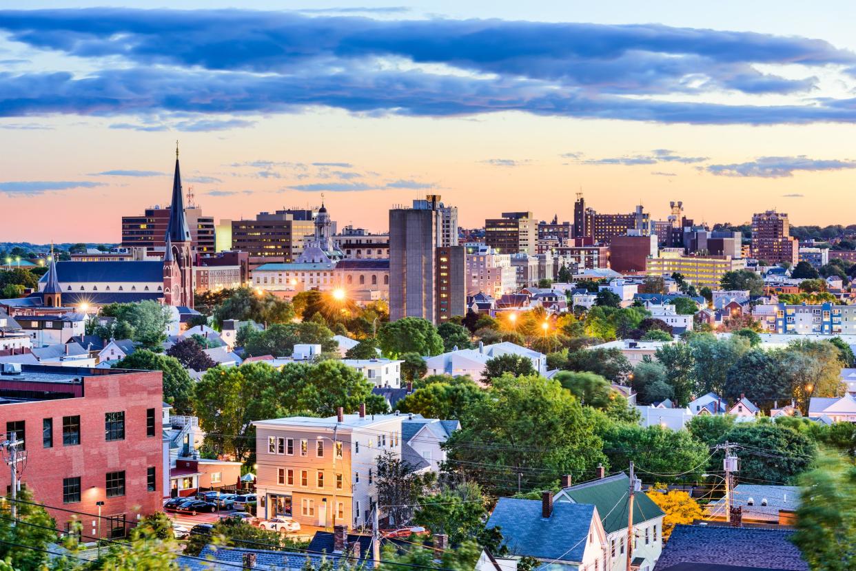 Portland, Maine, USA downtown skyline.