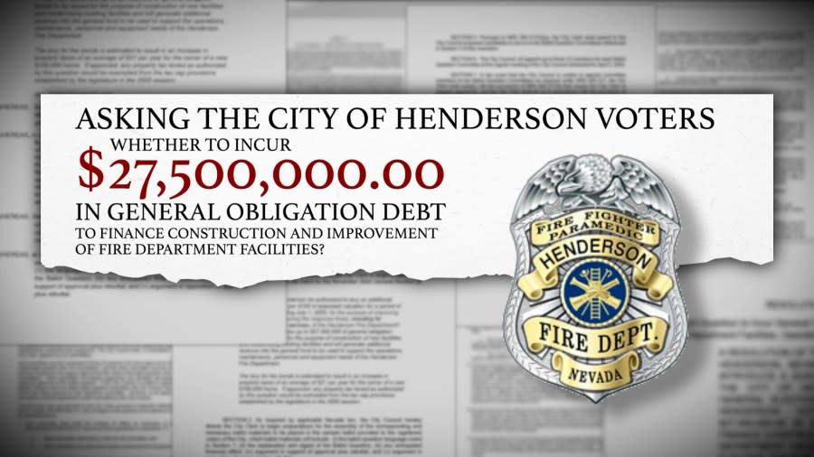 <em>Henderson Fire Department is asking taxpayers for an additional $27.5 million to improve facilities (KLAS)</em>