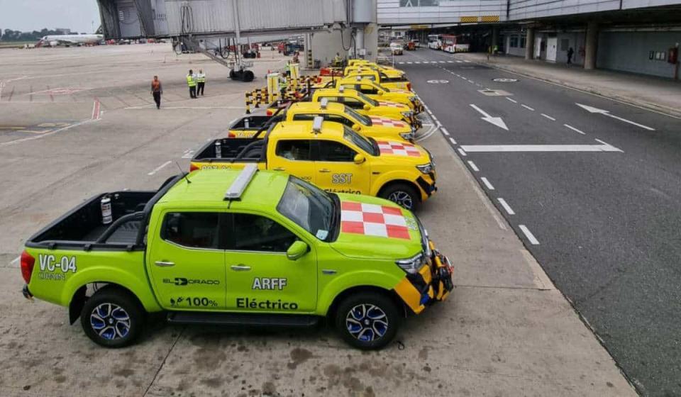 Nueva flota vehicular de el Aeropuerto El Dorado. Imagen: El Dorado.