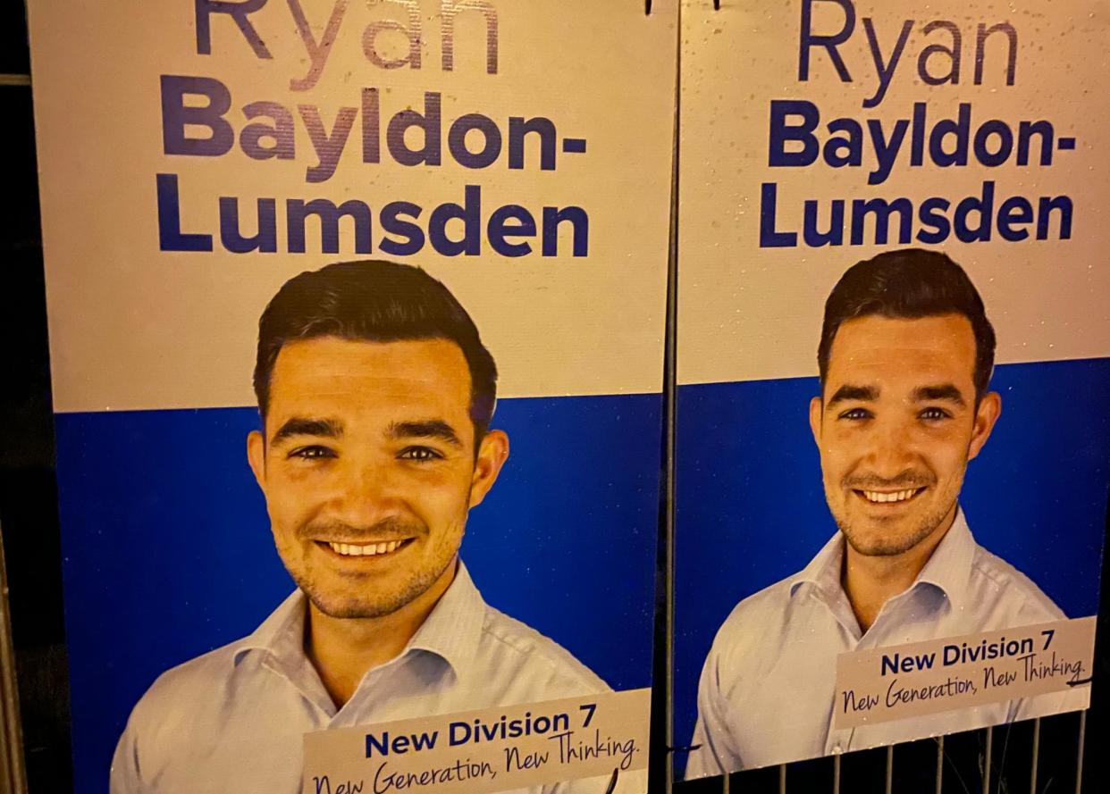<span>Incumbent division 7 councillor Ryan Bayldon-Lumsden is likely the only Australian to run for office while charged with murder. He is campaigning for re-election as a Gold Coast city councillor.</span><span>Photograph: Supplied</span>