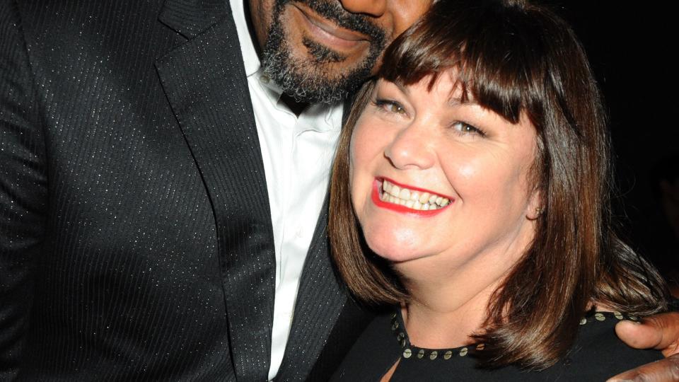 Dawn and Lenny Henry attending a press event