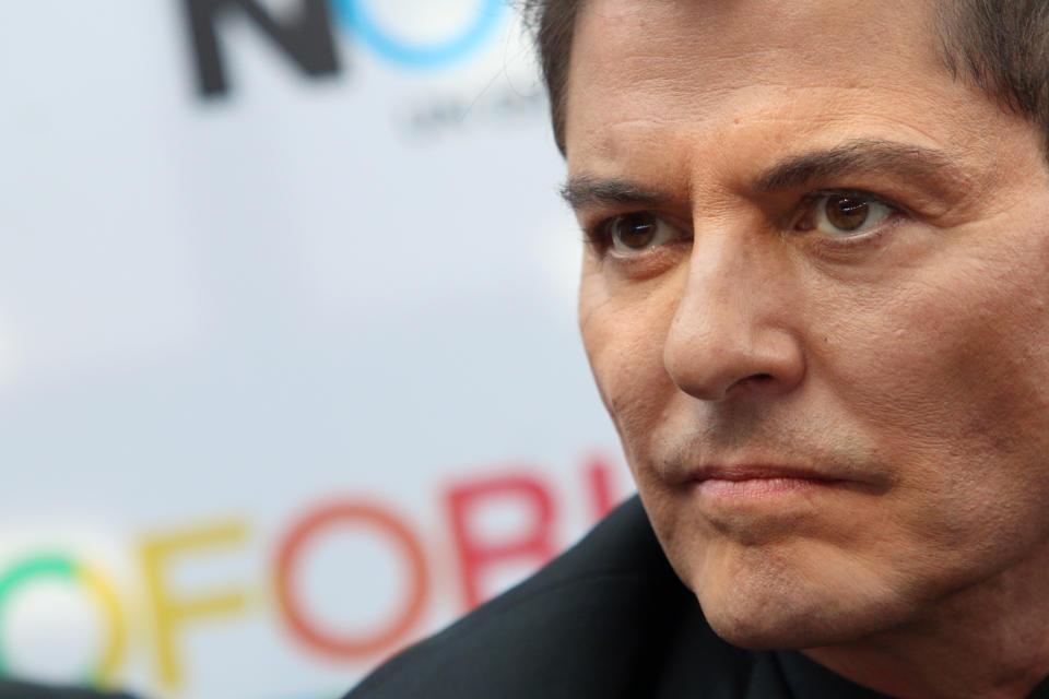 MEXICO CITY, MEXICO - MAY 06: Ernesto Laguardia during a press conference to present the play 'La homofobia no es cosa de hombres' on May 6, 2019 in Mexico City, Mexico. (Photo by Adrián Monroy/Medios y Media/Getty Images)